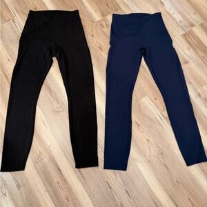 Lululemon Navy & Black Instill Tight Bundle-Size 4/25”